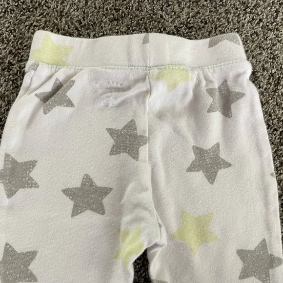 Cat & Jack Baby Gray/Yellow/White Star Print Pants, Size 3-6 Months - Picture 9 of 9